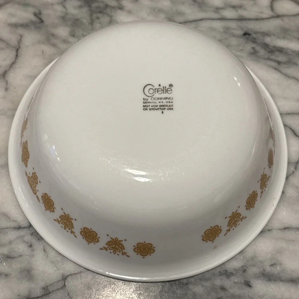 2pc VTG Corelle Livingware Butterfly Cereal Bowl  6.25
